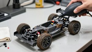 dry rc car thoroughly