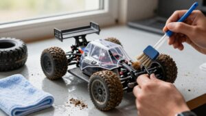 safely clean muddy rc cars